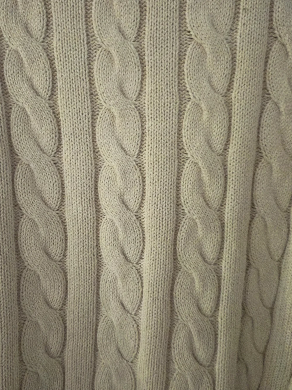 Polo by Ralph Lauren Cable-Knit Crewneck Sweater in Cream